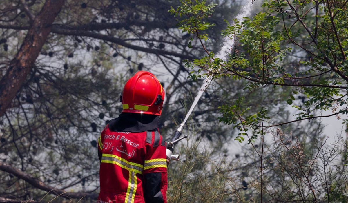 Qatari Rescue Team Joins Wildfire Response Effort in Central Spain